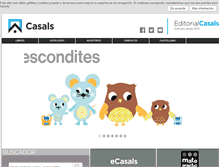 Tablet Screenshot of editorialcasals.com